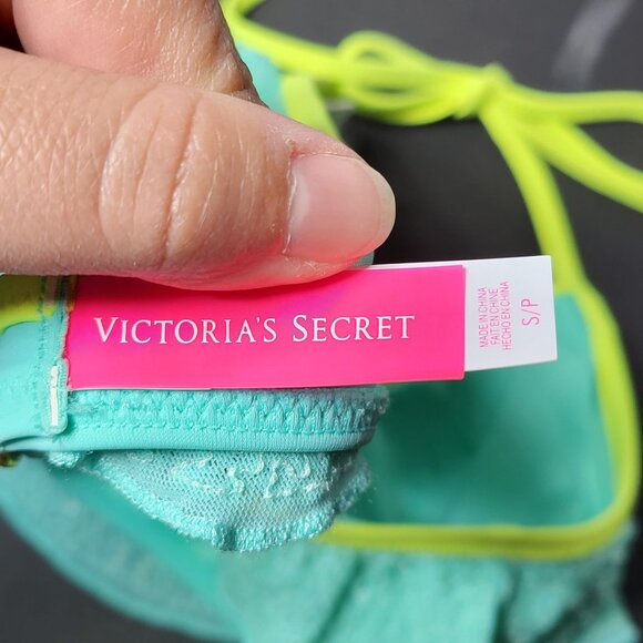 Victoria's Secret Womens Sequin Bikini Top Swimsuit Size Small Beach Summer Pool - Picture 4 of 10